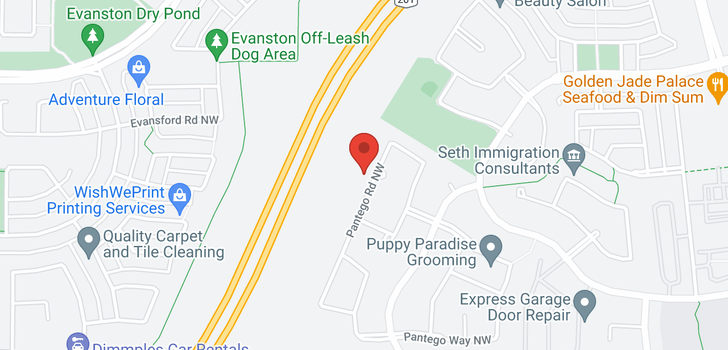 map of 149 Pantego Road NW